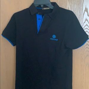 Roberto Cavalli - Polo - Black and Blue - S Size